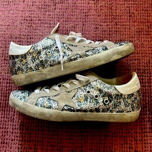 Golden Goose silver grey Superstar sneakers EU40